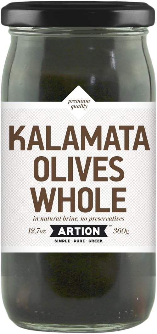 ARTION GREEK FOODS Whole Kalamata Olives, 12.7 Ounce