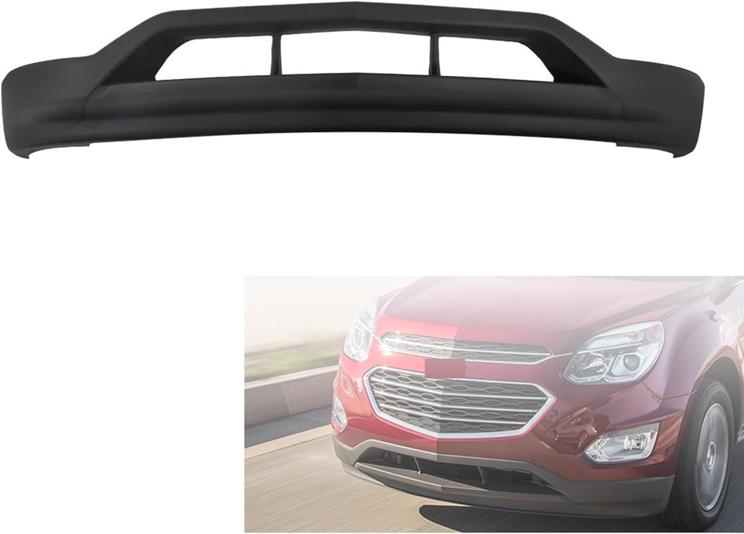Equinox Front Valance, Front Lower Bumper CoverTextured Compatible with 2016 2017 Chevrolet Equinox L LS LT LTZ Premier, 23370460,GM1014120