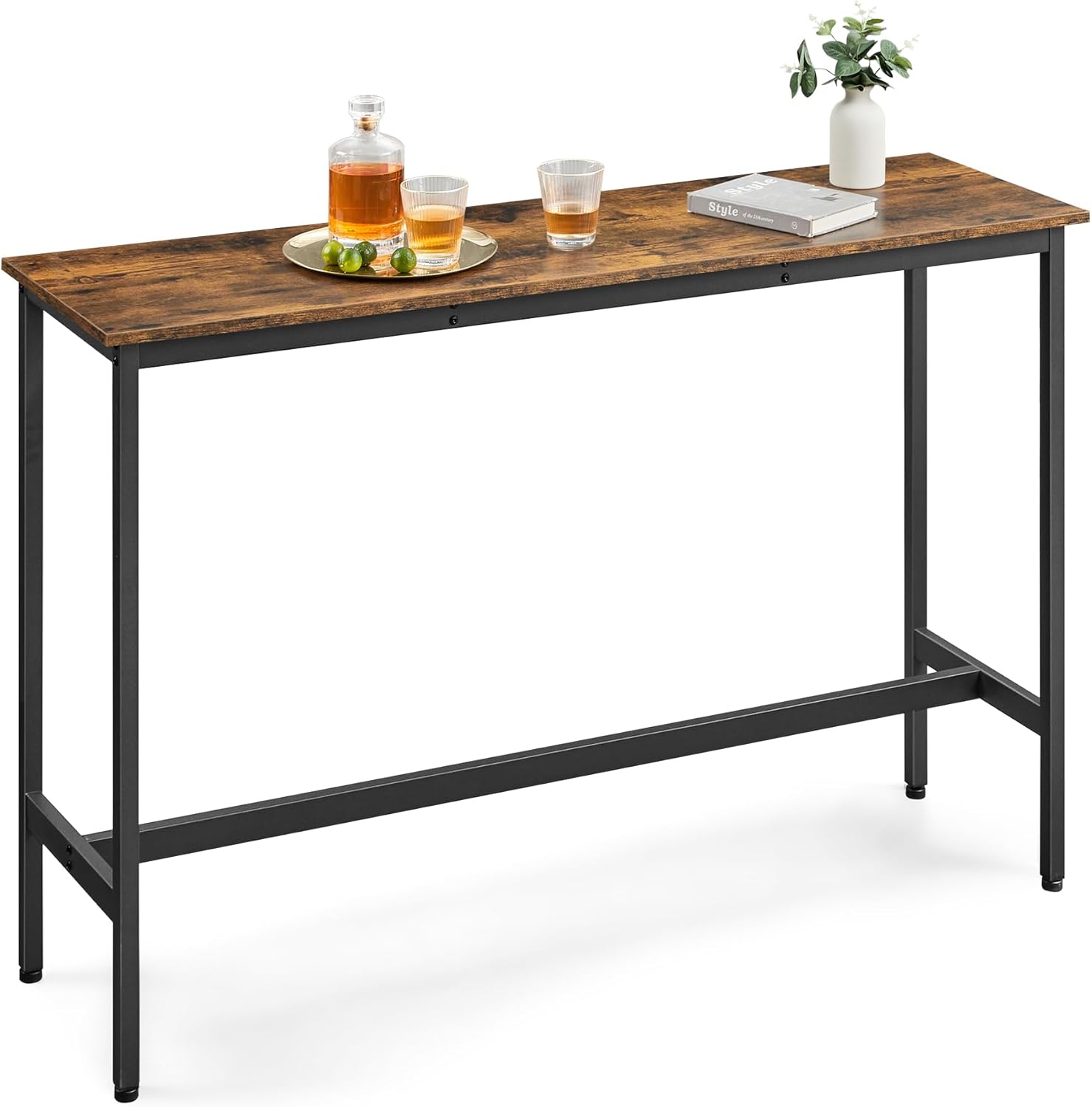 VASAGLE Bar Table, Narrow Long Bar Table, Kitchen Dining
