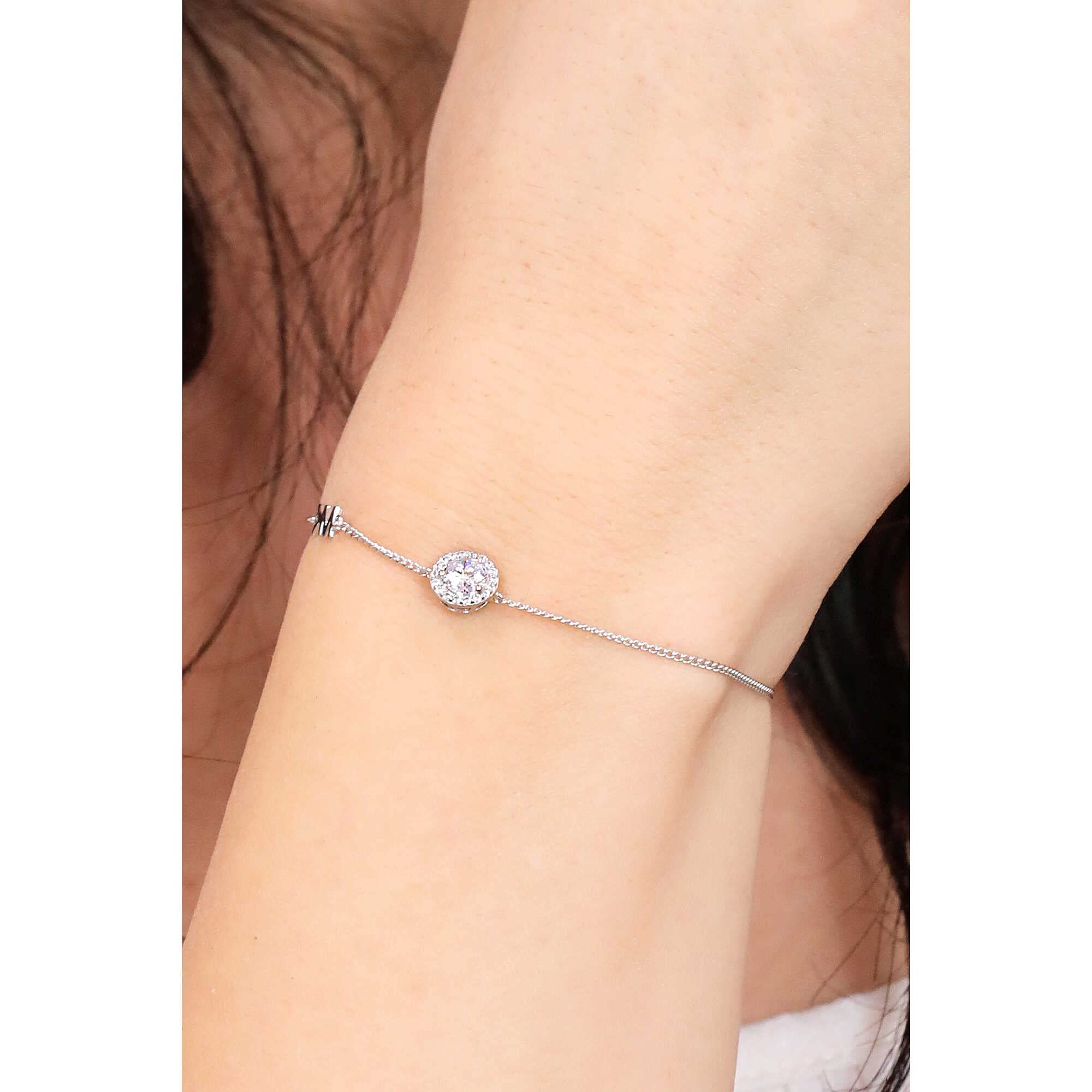 Michael Kors Bracciale da donna in argento con pietre semi-preziose e chiusura scorrevole