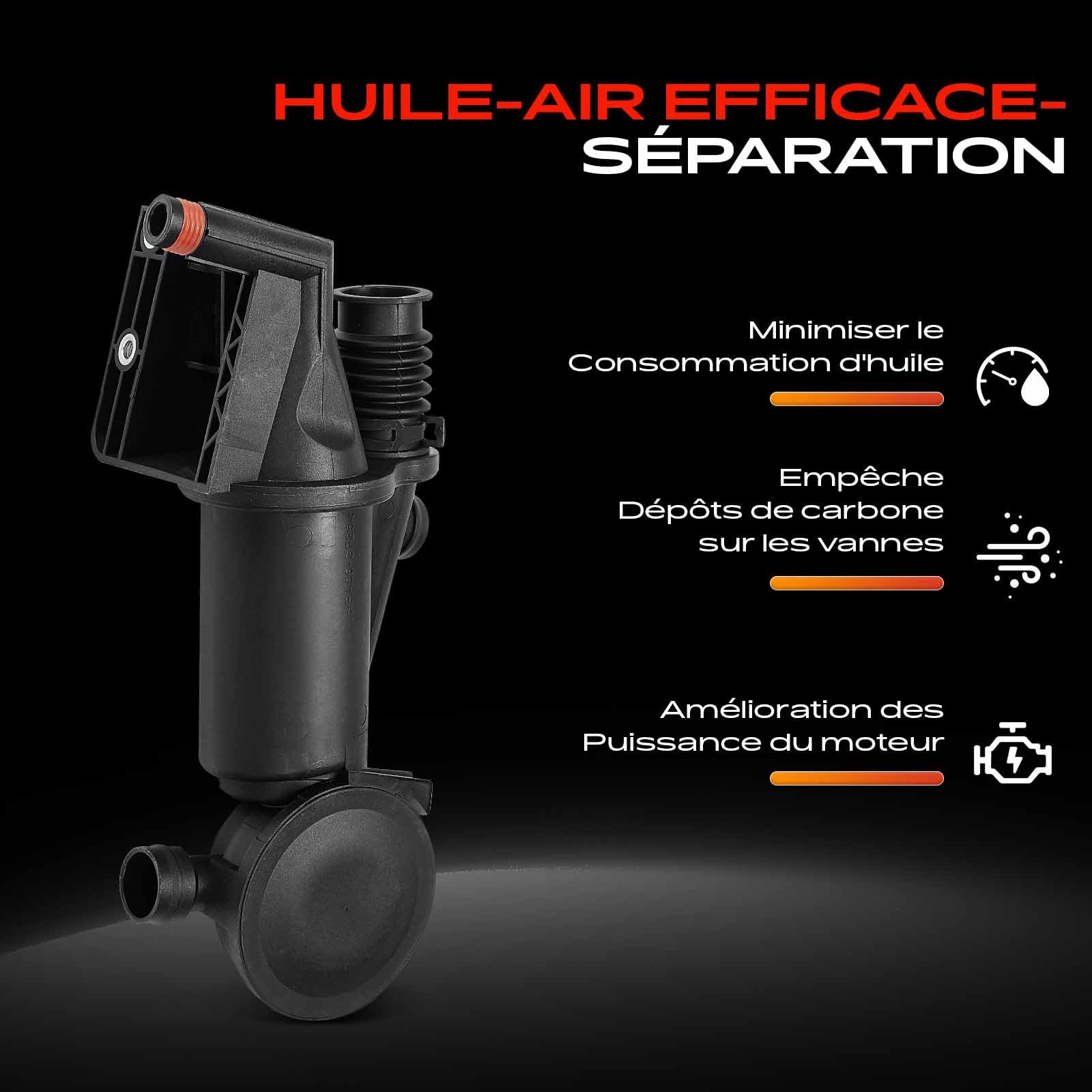 Frankberg Séparateur D'Eau D'Huile côté moteur Compatible avec B.o.x.s.t.e.r 986 2.5L-3.2L 1996-2004 Remplacer# 99610702304