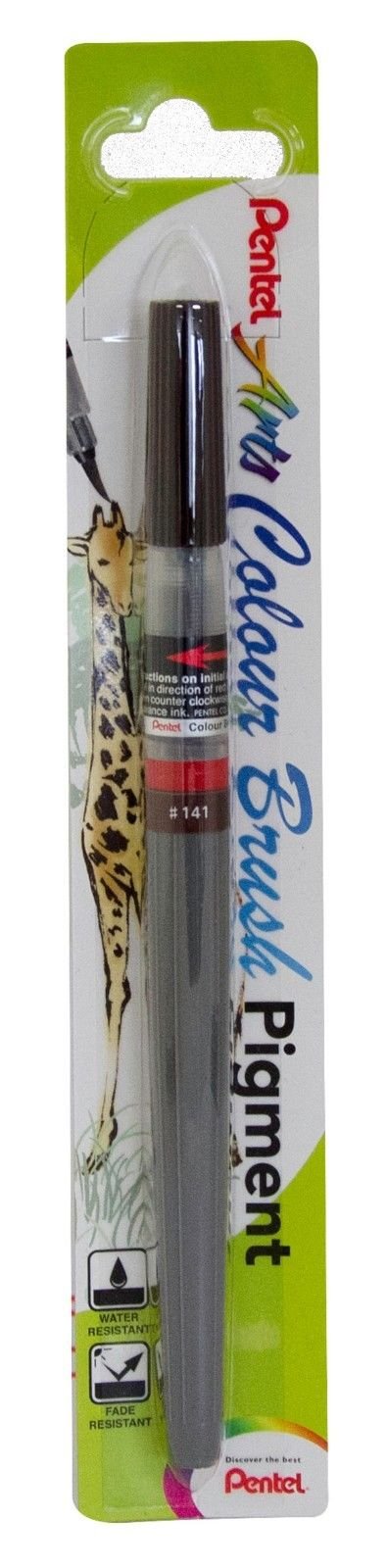 Pentel pennarello indelebile Brush Art colore inchiostro pigmentato Sepia