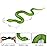 SIENON Realistic Fake Snakes Toy, Soft Rubber Snake Figure Garden Scare Birds and Squirrels, Green Poisonous Snake Figurines Stress Relief Gag Toys Halloween Party Favors Decoration Prank Props