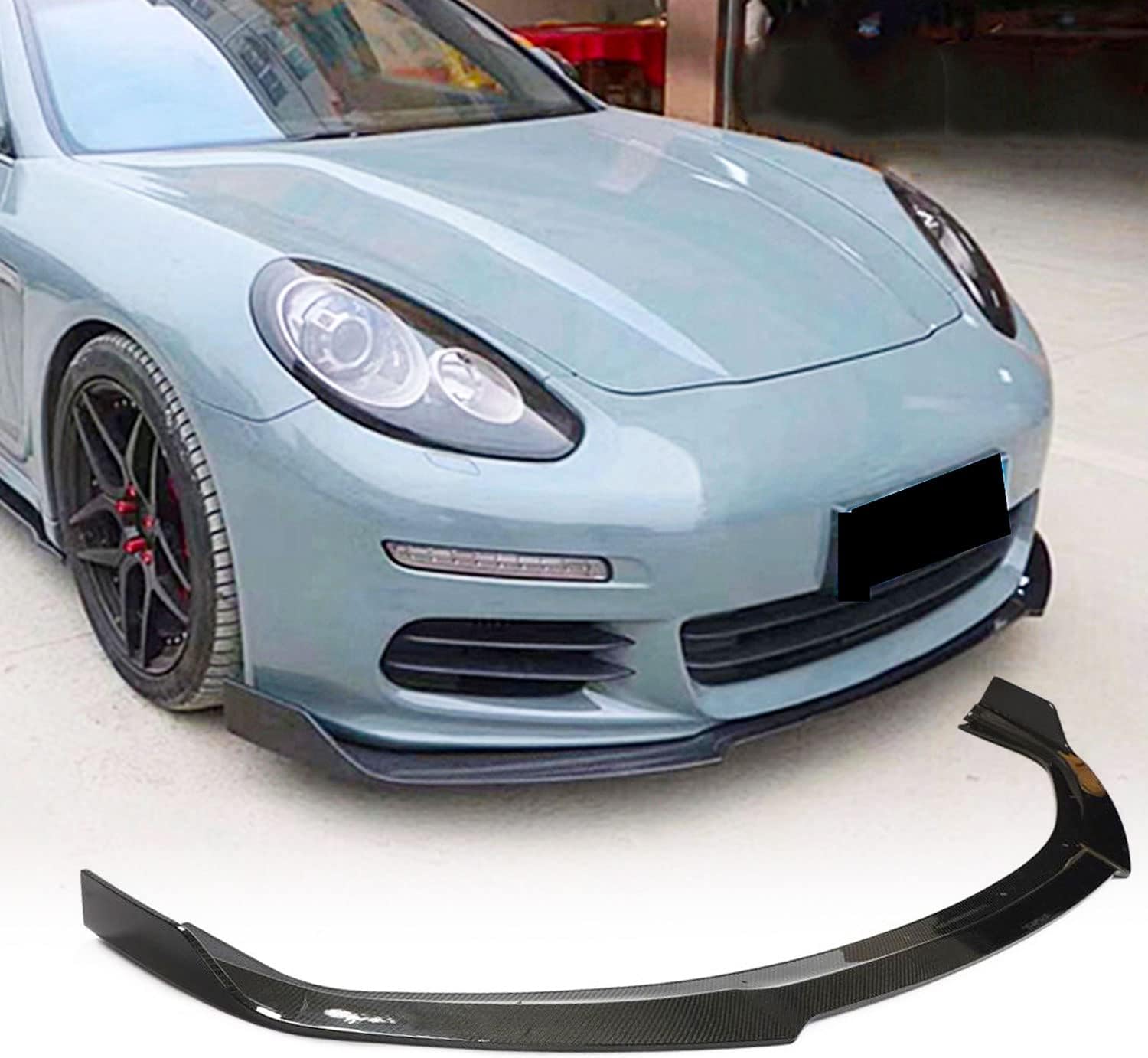 Carbon Fiber Front Bumper Lip Fits for Porsche Panamera 970 Hatchback 4-Door 2014-2016 Factory Outlet Auto CF Chin Spoiler Splitter Protector