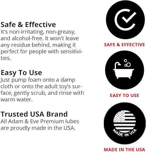 Miniatura 13 de Adam and Eve 4 en 1 Pure and Clean Misting - Limpiador de juguetes sexuales para adultos, spray transparente de acción rápida con aroma fresco