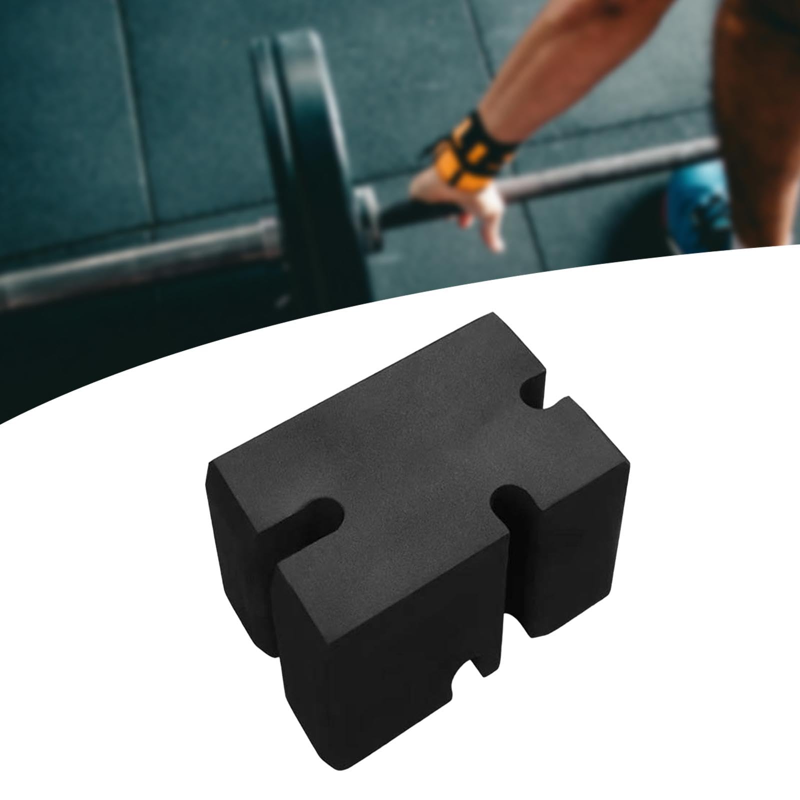 rockible Bench Press Block Deep Squat Fitness Trainer Workout Fitness Accessories Weight Lifting Portable Bench Board Foam Block, Black