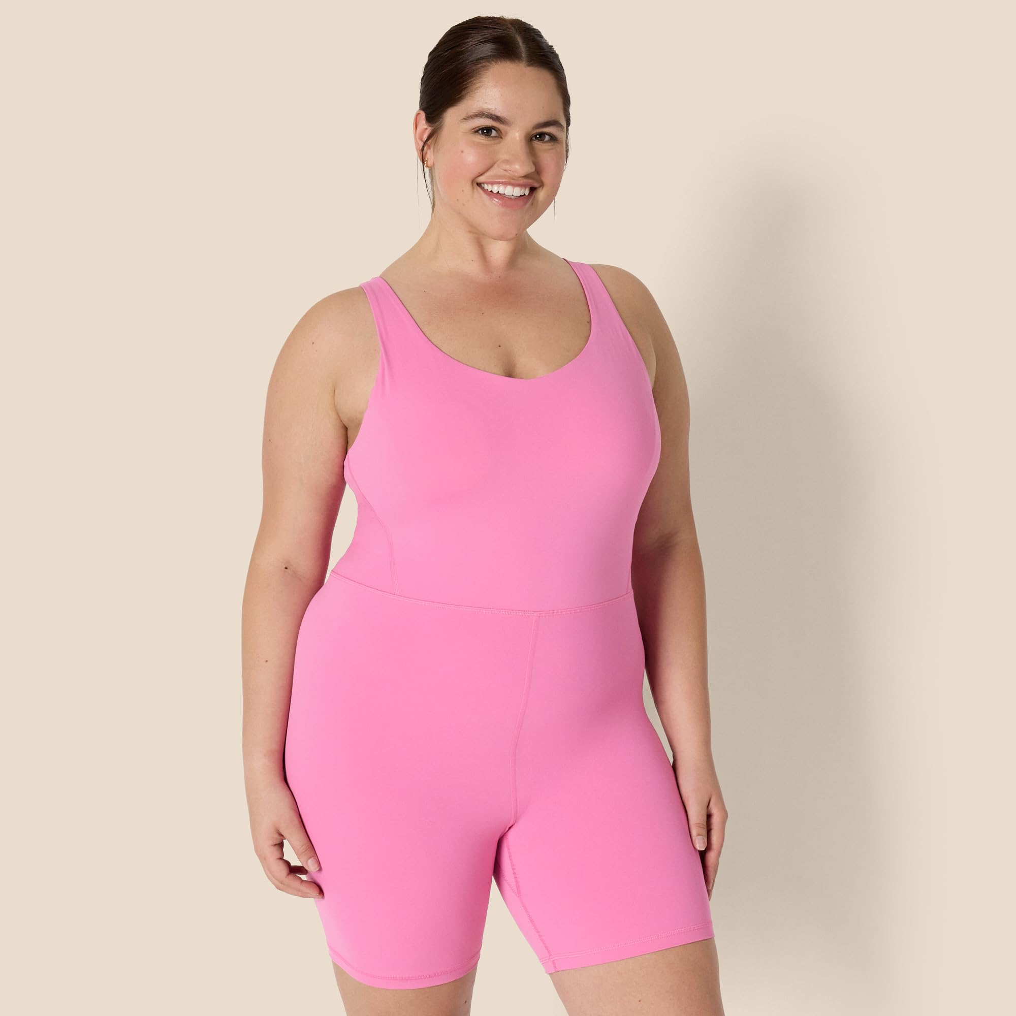 Amazon Essentials Donna Tutina Corta Intera Tecnica in FormFlex Morbidissimo con Reggiseno Integrato