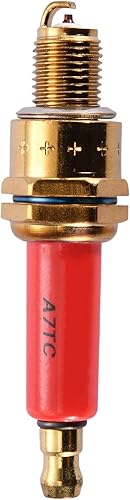 GOOFIT Bujía roja para motocicleta A7TC para motocicleta de 50 cc, 70 cc, 90 cc, 110 cc, 125 cc, 140 cc, 150 cc, QMI157, ATV, moto, scooter, Go