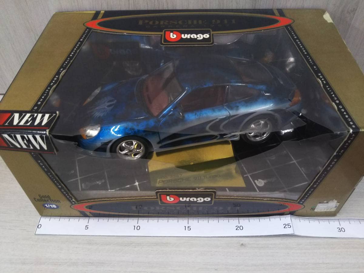 おもちゃ 【Burago 1/18 ポルシェ 911 ターボ ゴールドコレクション】