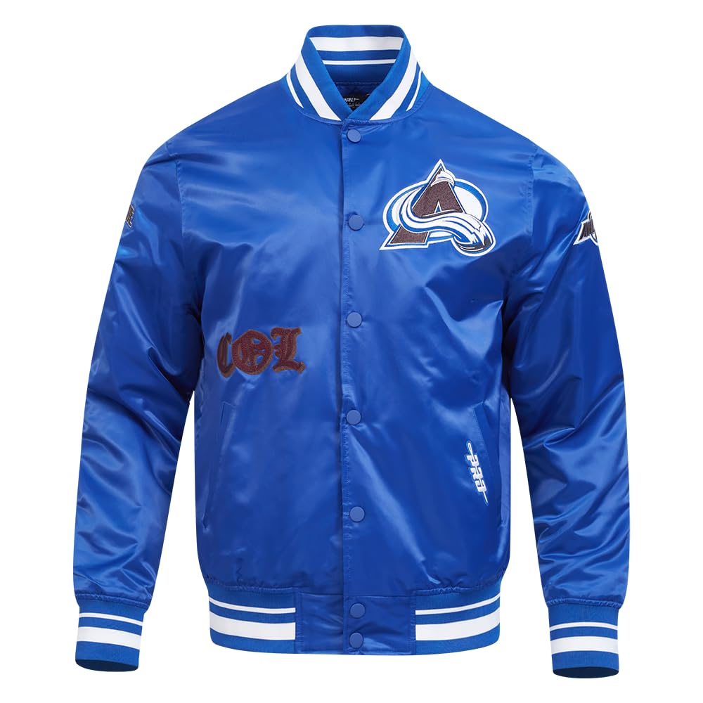 Pro Standard Mens NHL Old English Satin Jacket