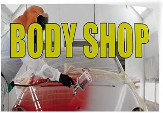 Body Shop #1 Indoor Store Sign Vinyl Decal Sticker 8"