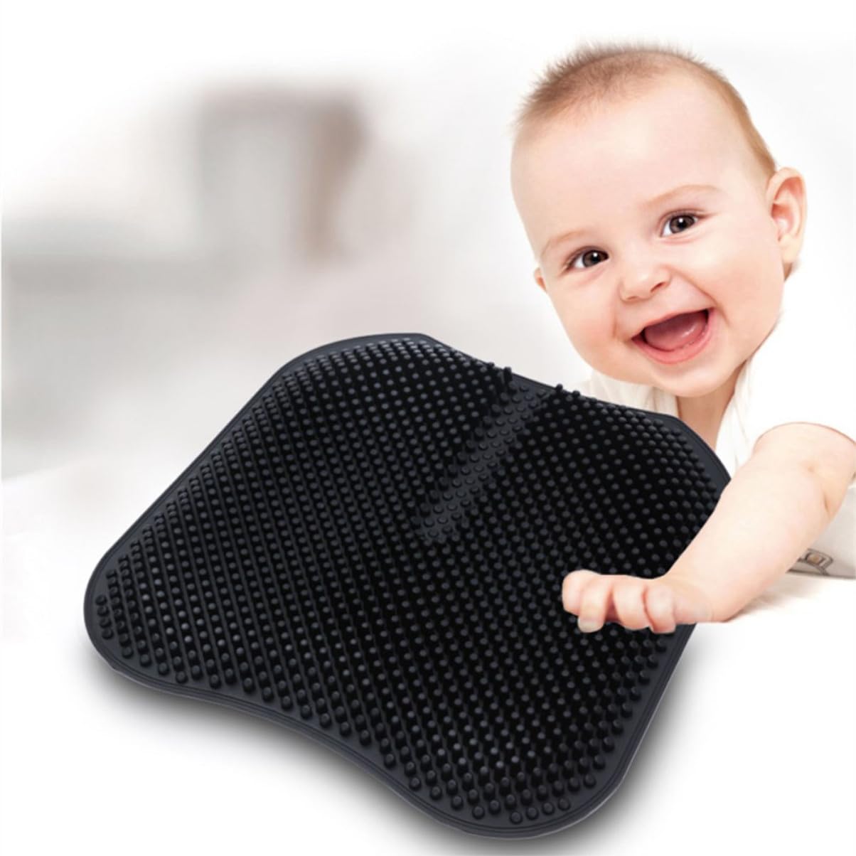 MAGICLULU Cuscino Comodo Silicone Auto Sedile Massaggiante Traspirante e in Nero Antiscivolo Colore Camion