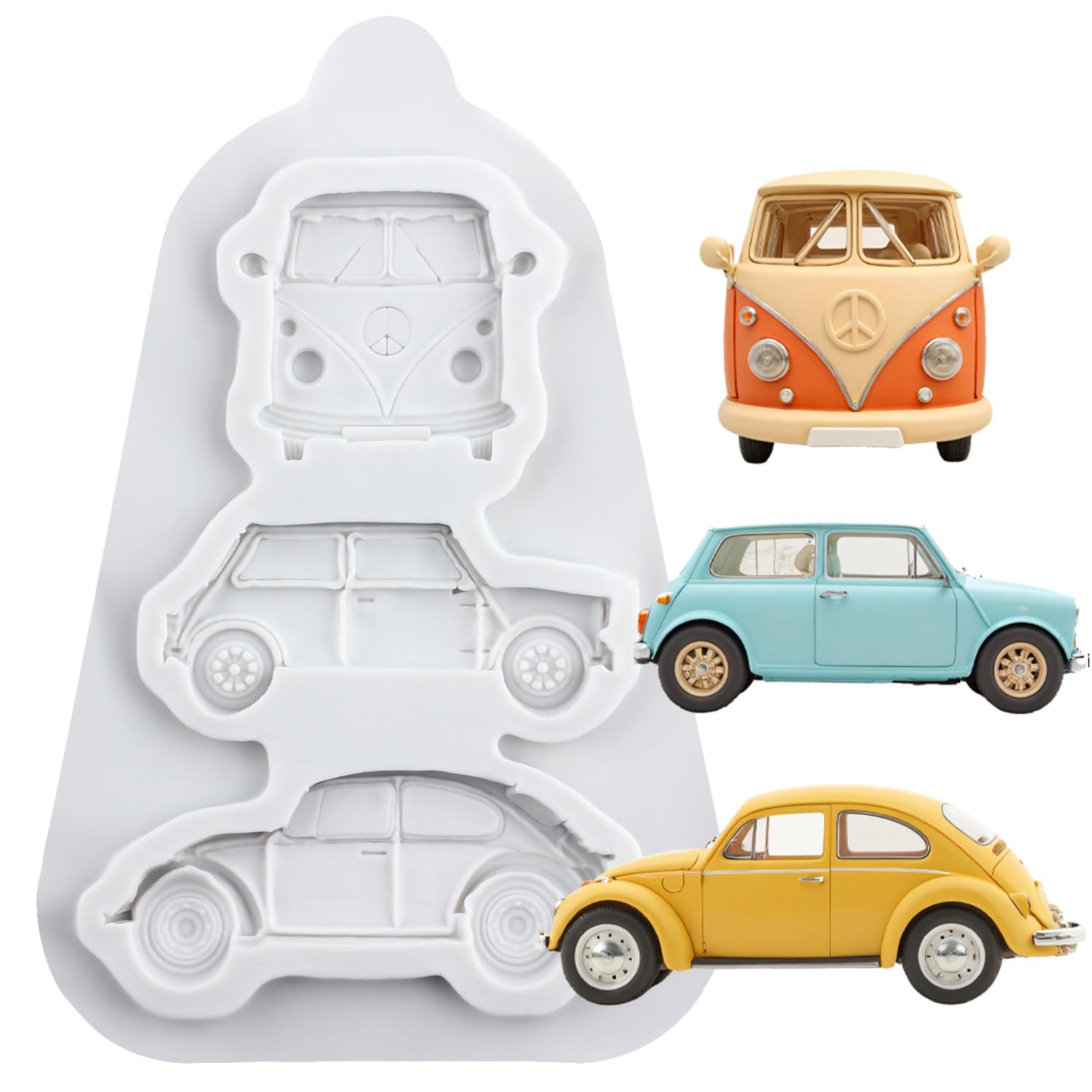 Sijiangmold Motorcycle Fondant Mould Motorcycle Chocolate Silicone Moulds for Cake Decoration Cupcake Topper Polymer Clay Candy Gum Paste