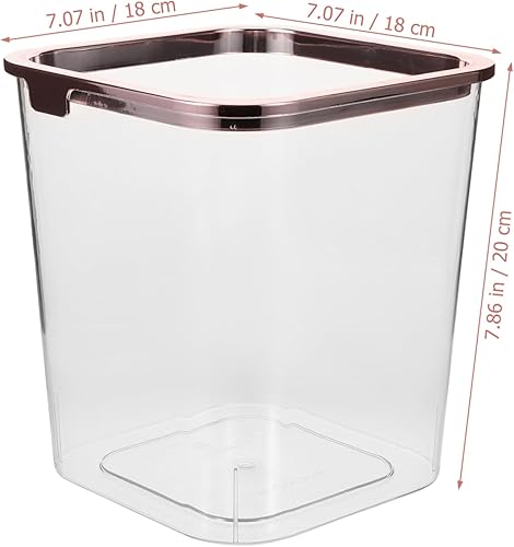 Miniatura 2 de ULTECHNOVO Cesta de acrílico grande para el hogar para baño contenedor de basura portátil papelera oficina garaje para el hogar dormitorio