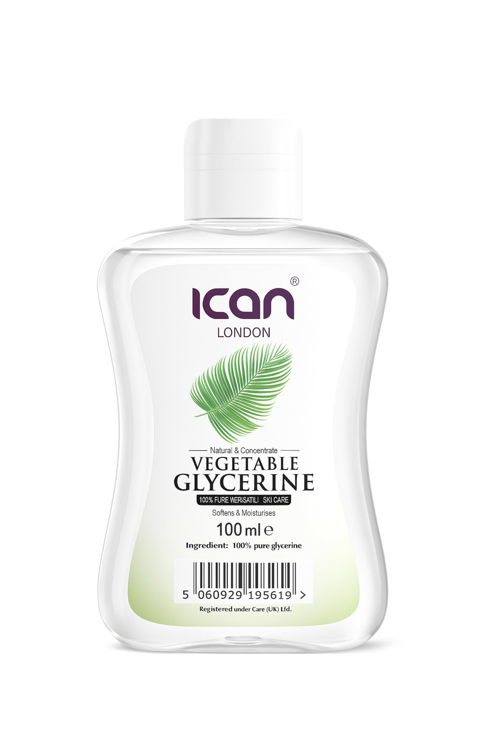 Pure Vegetable Glycerine Softens & Moisturizes Skin 100ml