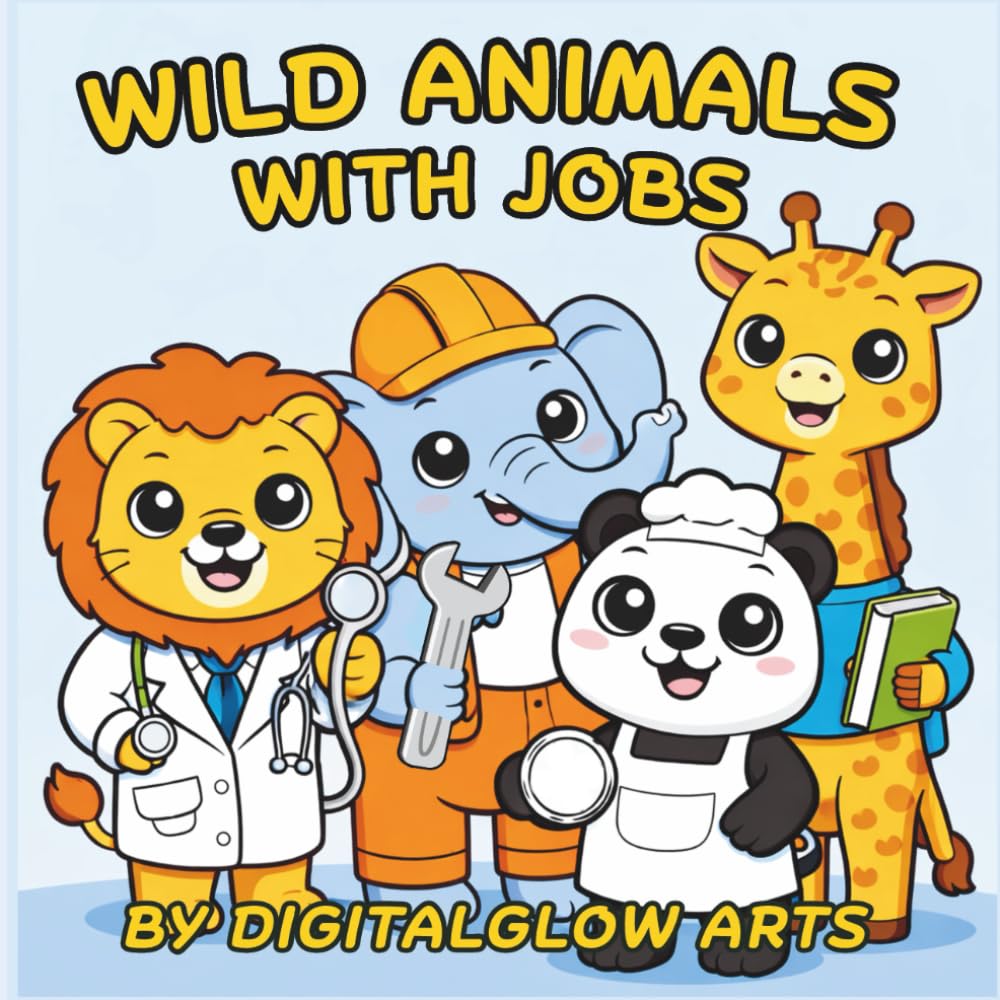 Wild Animals with Jobs: 50 Bold and Easy Illustrations of Animals at Work