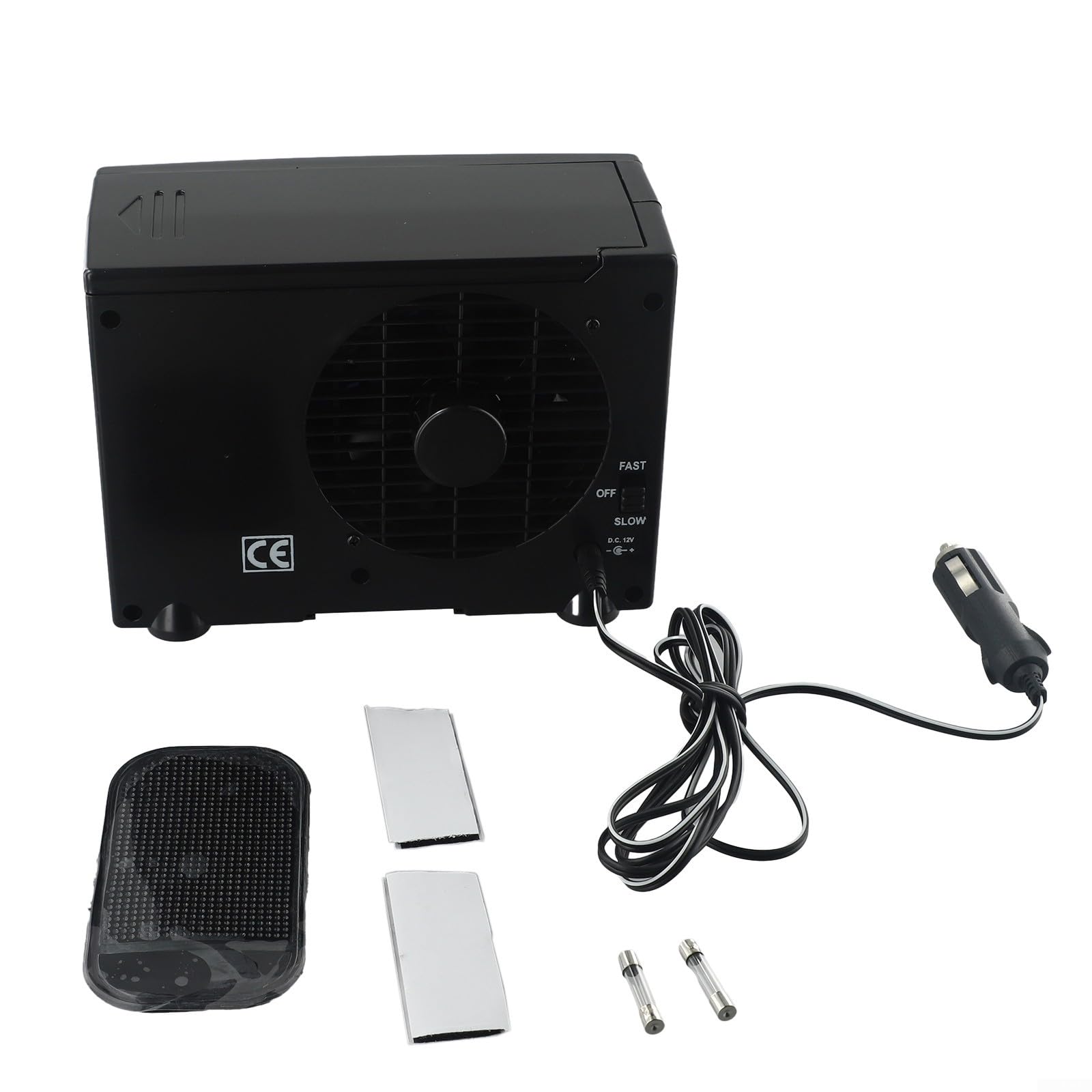 Aire acondicionado móvil para coche y hogar, ventilador de 12 V, unidad de refrigeración portátil con tanque de agua, funcionamiento silencioso, diseño