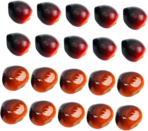 Miniatura 4 de Abaodam 60 piezas Realisticfood Decorativo Frutas Espuma Castañas Falsas Castaño Decorativo Mini Castaño Decoración Fotografía Decoración China