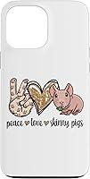 Vista 24 de Womens Girls Cute Funny Peace Love Hairless Guinea Pig Lover Case for iPhone 16