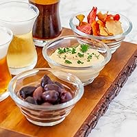 Vista 3 de Tazón pequeño de cristal Strata de 5 onzas, de 4 x 4 x 1.75 pulgadas - Caja de 6 unidades - Utensilios para restaurante