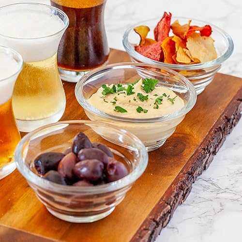 Miniatura 3 de Tazón pequeño de cristal Strata de 5 onzas, de 4 x 4 x 1.75 pulgadas - Caja de 6 unidades - Utensilios para restaurante