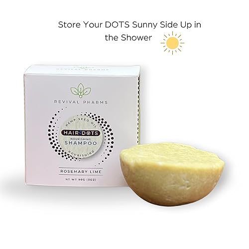 Miniatura 3 de Barra de champú nutritivo, 3oz, con aceite de semilla de cáñamo, lima de romero