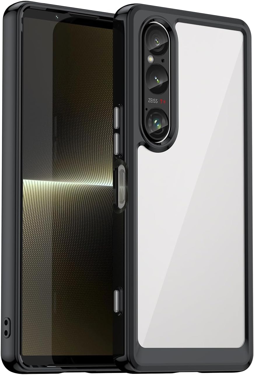 Case for Sony Xperia 1 VI,Slim Stylish TPU [High Flexbility] [Delicate Texture] [Shock Absorption] Protective Case For Sony Xperia 1 VI -Black