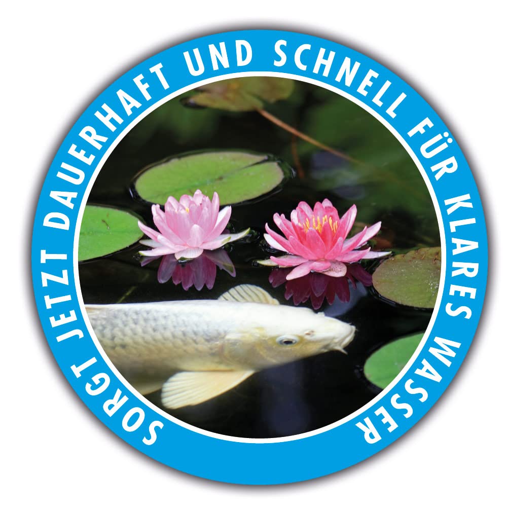 AQUALITY Gartenteich Grünwasser-EX (Besonders wirksam bei grünem Wasser, dauerhaft und schnell, grüne Schwebealgen, verhindert die Algenneubildung), Inhalt:2.5 Liter