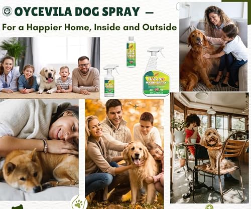 Oycevila 8oz No Pee Here Spray - Dog Urine Marking Deterrent for Indoor & Outdoor Use - Potty Training Solution - Pee Spray for Dogs - Potty Training Solution - Prevents Indoor Marking