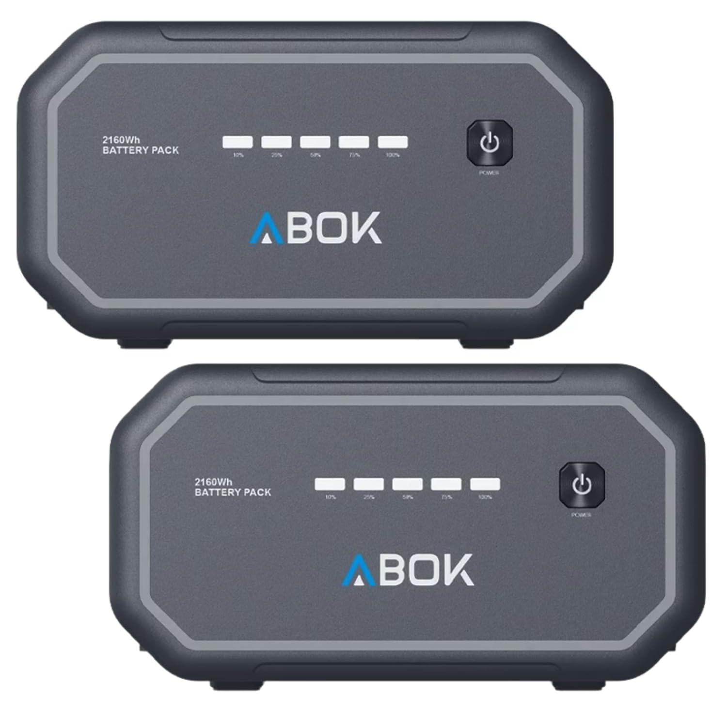 ABOK ARK2800 Powerstation + 2 batterie aggiuntive ARK2800E, generatore solare LiFePO4 da 6480 Wh, 2800 W, sistema modulare di immagazzinamento, alimentazione di emergenza per casa e esterni