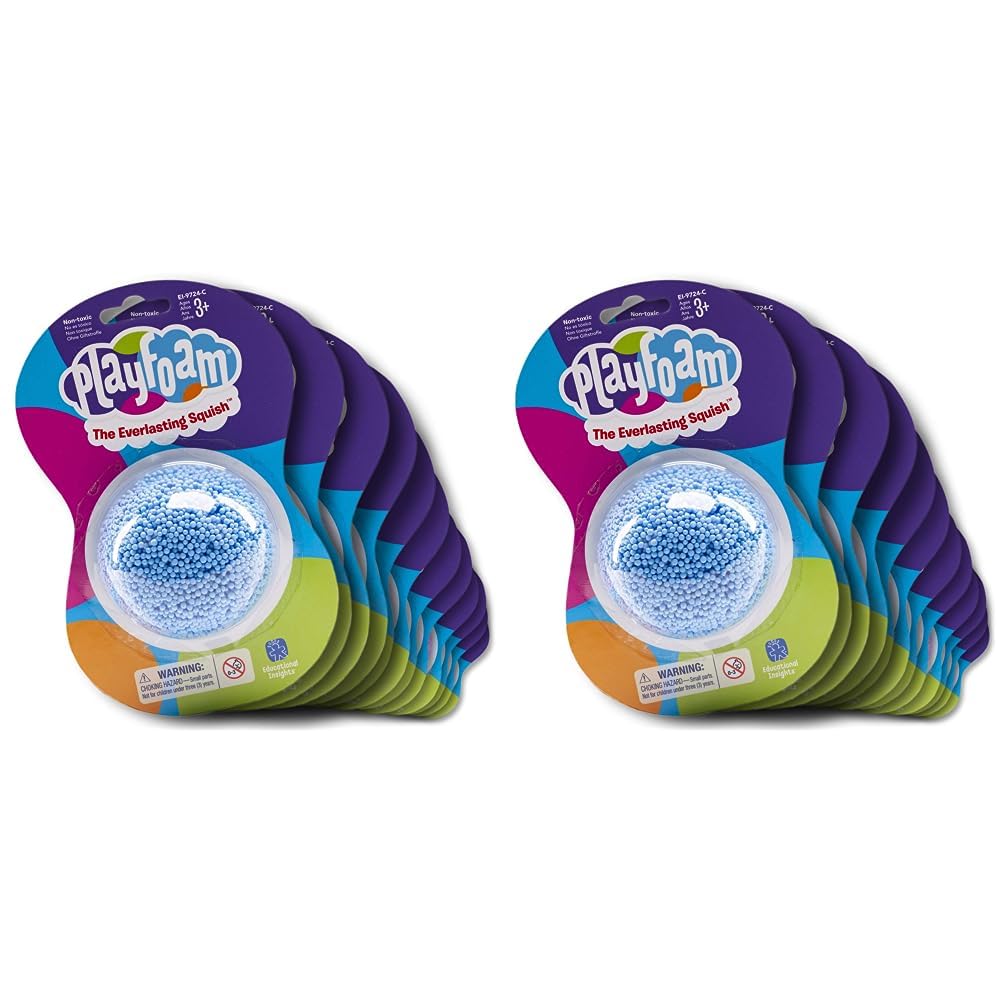 Educational InsightsPlayfoam Classic Jumbo Pod, Set of 12, Fidget, Sensory Toy for Boys & Girls, Ages 3+ (Pack of 2)
