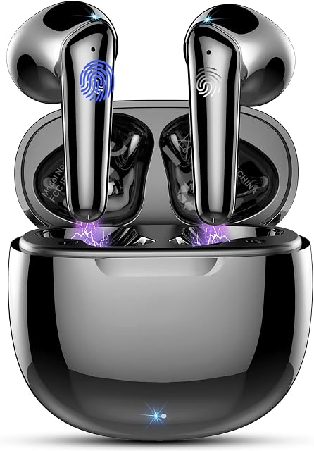 Wireless Earbuds Bluetooth 5.3 Headphones with 4 Mics, 2023 In Ear Wireless Headphones ENC Noise Cancelling Wireless Earphones 40H Ear Buds HiFi Stereo Deep Bass Bluetooth Earbuds IP7 Waterproof/USB-C