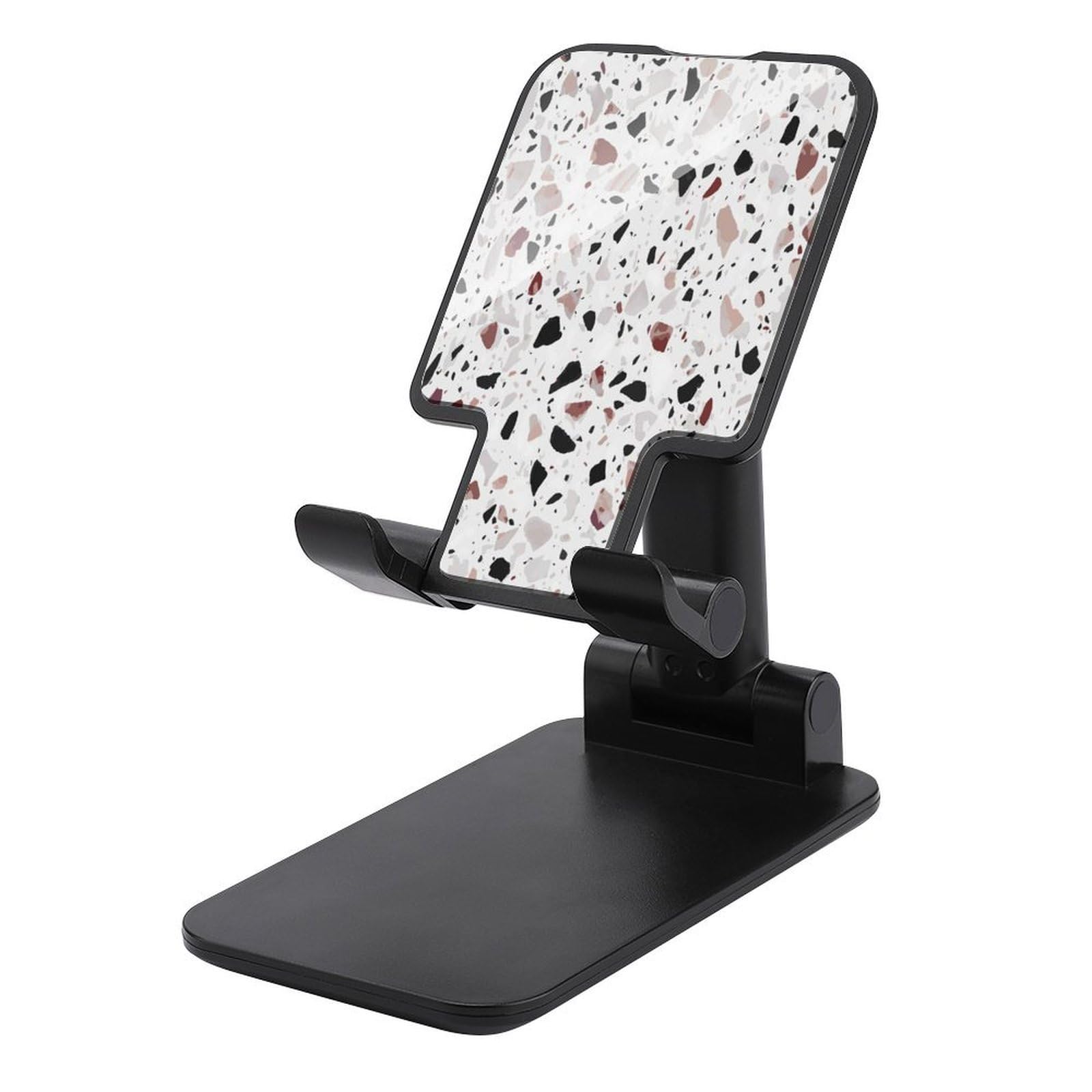 Soporte de teléfono de terrazo rojo KHAUERBC, diseño elegante y robusto para iPad y móvil 7