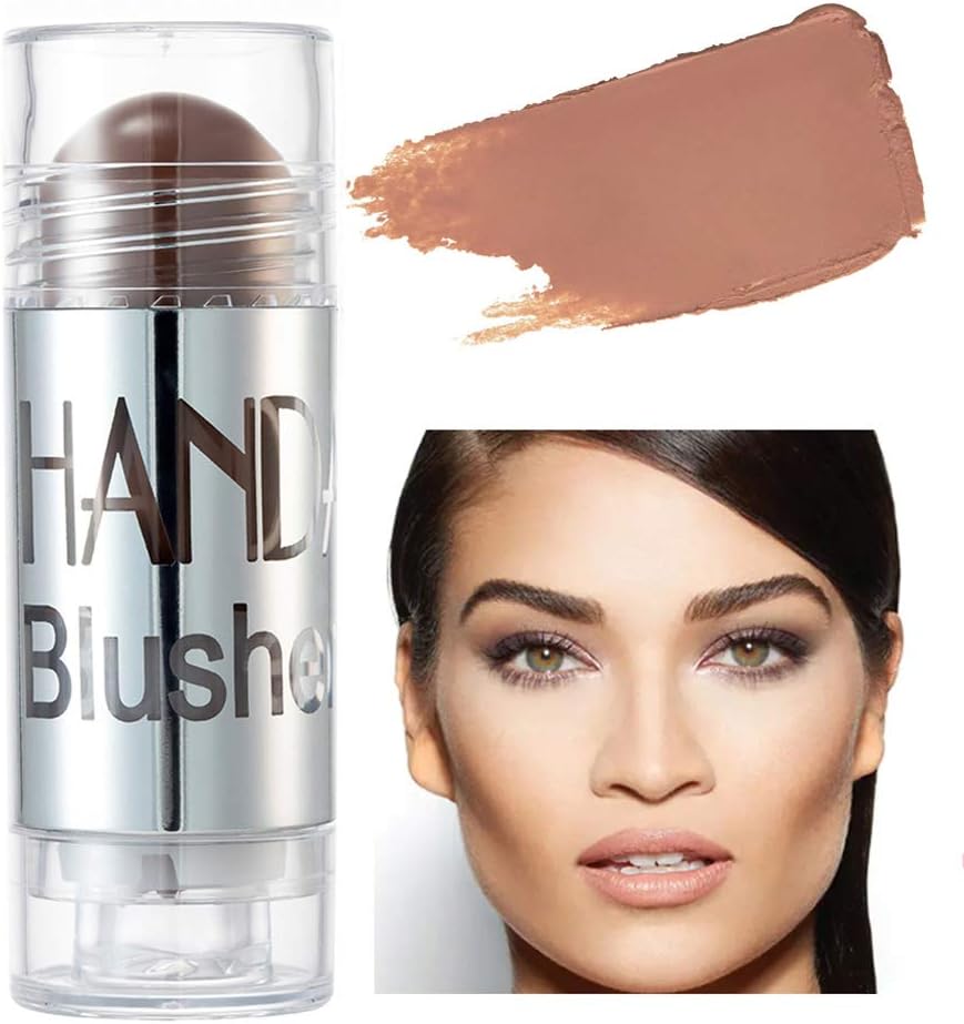 GLTurelifes Blush Stick Blush Cream Moisturizing, Highlighter&Trimming Rouge Pen, Glow and Mood