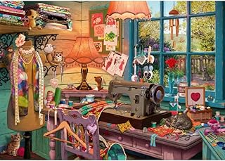 Comprar Schmidt 59654, Im Nähzimmer, Teile Other License Spiele Secret Puzzle (1000 Piezas), diseño de Sala de Costura, Multicolor