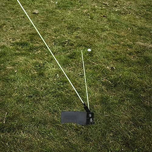 Golf Practice Plate Swing Plan Trainer Alignment Stick Holder Durable Metal Training Equipment Golfing Accessory (1 Pack Standard) #TOP3