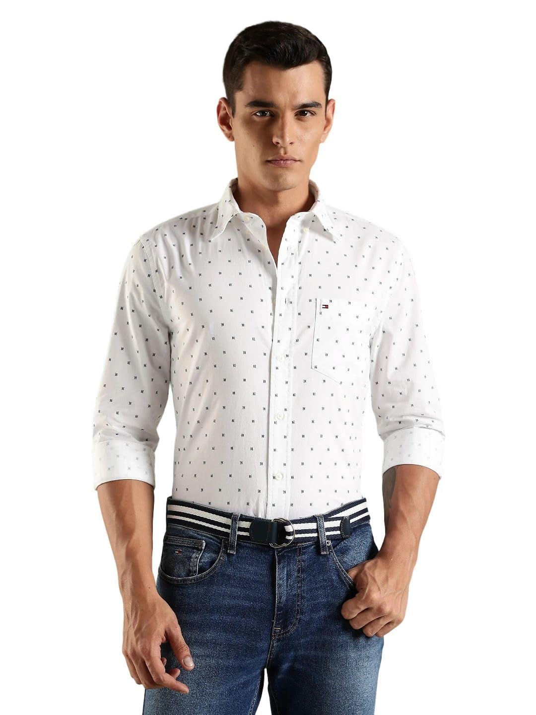 tommy hilfiger Logo Regular fit poplin Woven Shirt-picture-14