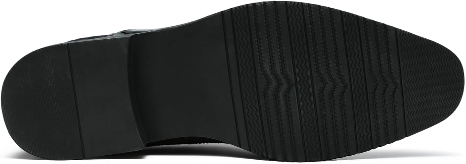 AUSTIN MILL Mens Classic Formal Oxford Lace-up Patent Velvet Shoe for Men Wedding Suit Tuxedo Dress Shoes - Image 8