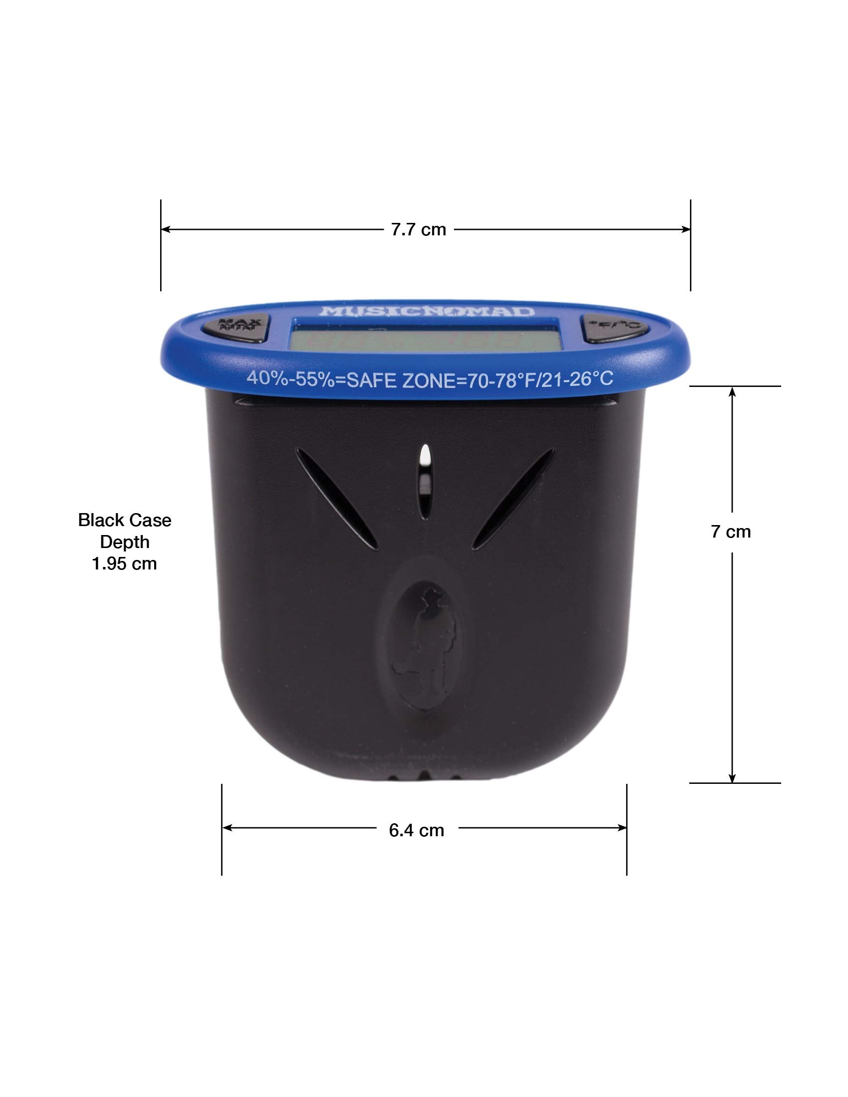 MusicNomad HumiReader - Higrómetro, monitor de humedad y temperatura (MN305)