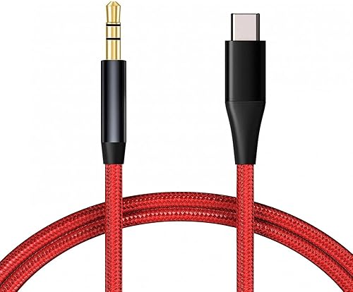 Miniatura 2 de Cable auxiliar USB-C a cable de audio de 0.138 pulgadas (0.138 in), adaptador auxiliar estéreo de coche, cable de altavoz compatible con Motorola
