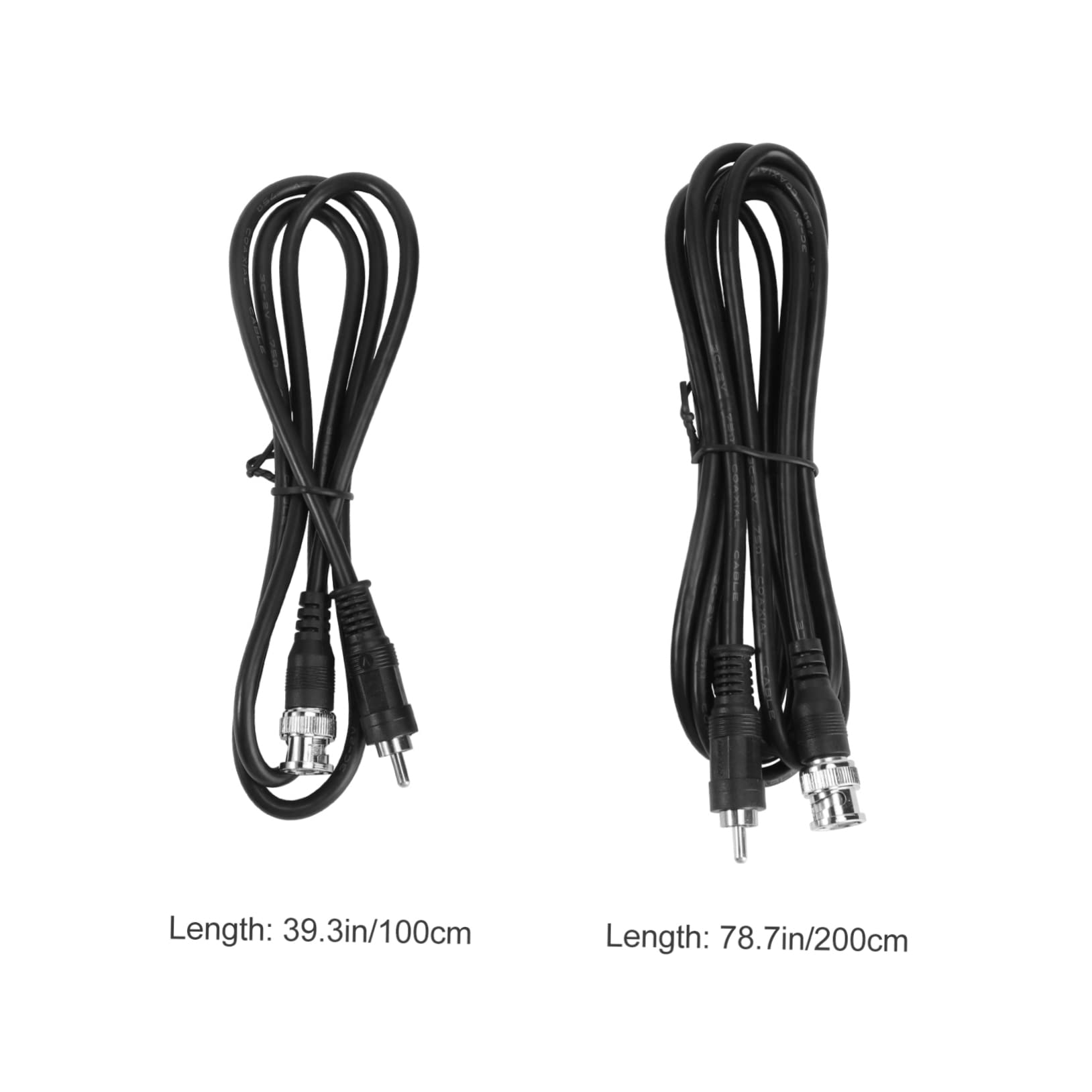 DIYEAH to Video Cable Set 2pcs CCTV Camera Cable Tv Extension Connectors Easy Install Reliable Wire