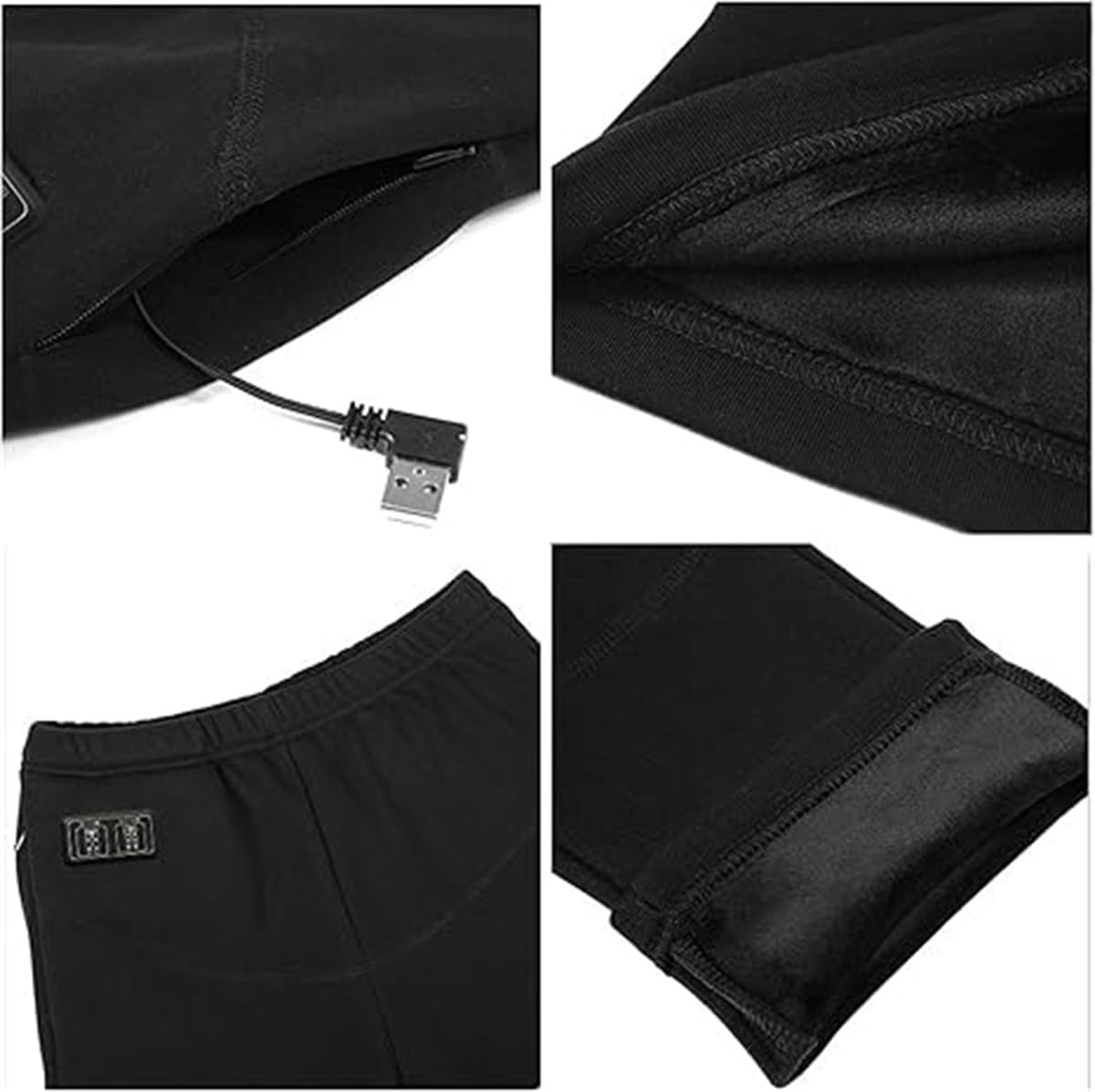 Ropa Interior térmica para Hombre y Mujer, Traje de 28 Zonas, Ropa Interior térmica eléctrica USB, Camisa y Pantalones con Forro Polar, Parte Superior e Inferior.