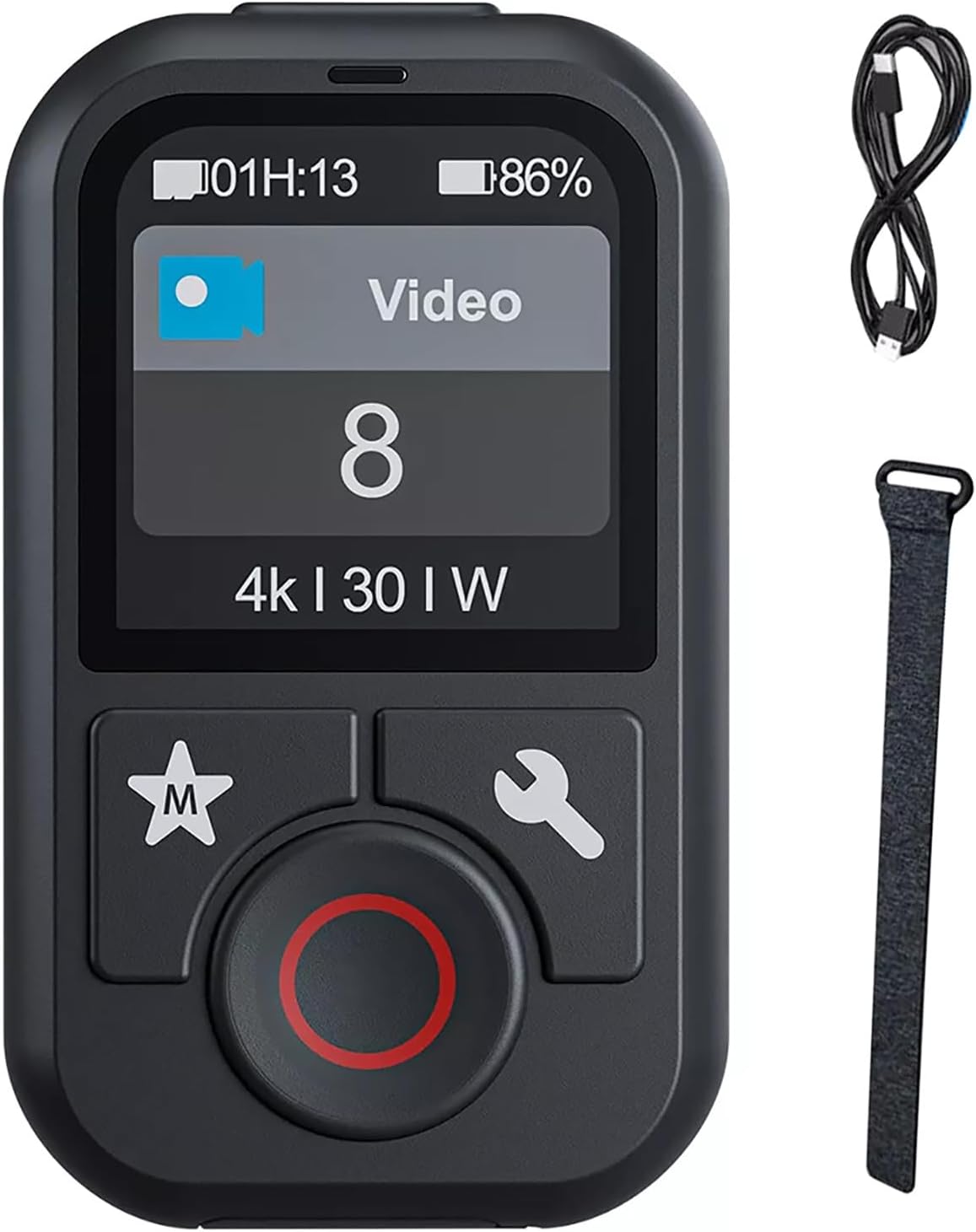 T13 Bluetooth Remote Control with Wristband Multi-Function Modes One-Touch Switch Design Fit for Hero 13/12/11/10/9/MAX