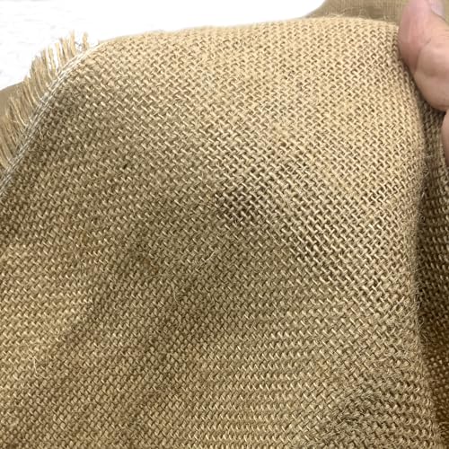 EDGEAM 100cm Jute Stoff Meterware 160cm Breit, Sackleinen aus Naturfasern 280g/m², Jutestoff zum Nähen, Basteln, Dekostoff für Haus, Gartenarbeite, Parteien Accessoires, DIY Projekte (Jute, 100x160cm)