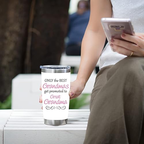 Miniatura 3 de Vaso con tapa para abuelas  Regalos divertidos para mujeres Gigi Aunt  Taza de café de viaje aislada  Vaso de 20 onzas  Only the Best Grandmas Get