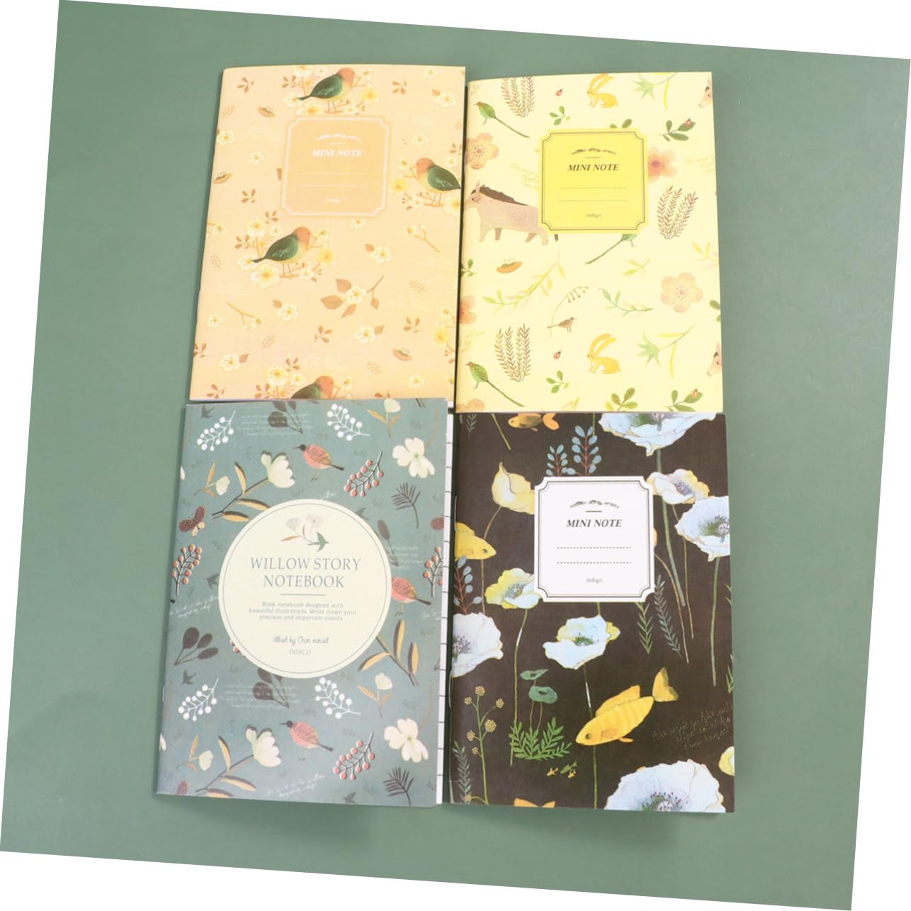Artibetter 2 Ensembles Mini Cahier Nature Carnet De Notes Pratique Pour École Et Bureau Petit Format À Emporter Design Et Utilisation Confortable 50 Pièces * 2