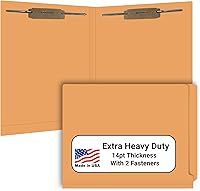 Vista 10 de Carpetas de archivos marrones, material médico, carpeta con pestaña final reforzada tamaño carta con cierre de 2 pulgadas en el interior frontal