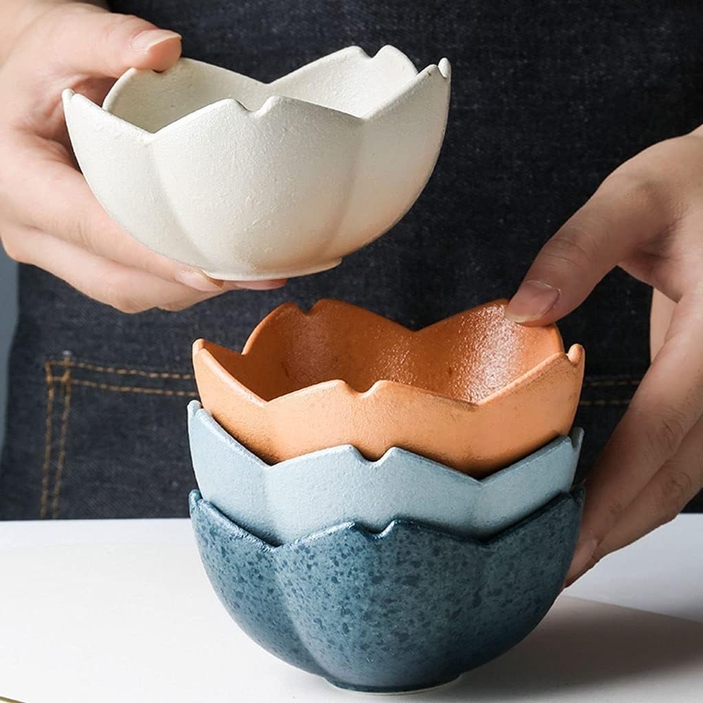 Dip Bowls Set Soy Sauce Dish/Bowls 2Pack Sauce Dish Set Flower Shape Ceramic Appetizer Plates Dipping Bowls Mini Condiment Porelain Suacer Bowl Soy Sauce Vinegar Snack Seasoning Salad Olive Oil Dippin