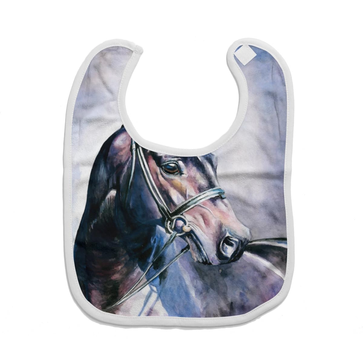 Amazon.co.jp: よだれかけ 馬 動物柄 ベビー スタイ 綿100％ U型 食事