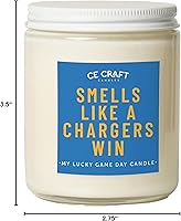 Vista 106 de CE Craft - Vela de Victoria de los Raiders - Regalo Temático de Fútbol (Cactus Bloom)